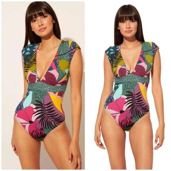Bleu Rod Beattie Other - Bleu by Rod Beattie Jungle Book Cap Sleeve One Piece Swimsuit